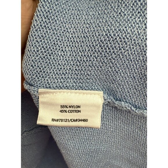 Eileen Fisher Womens Small Blue Boat Neck Sweater - Picture 6 of 6